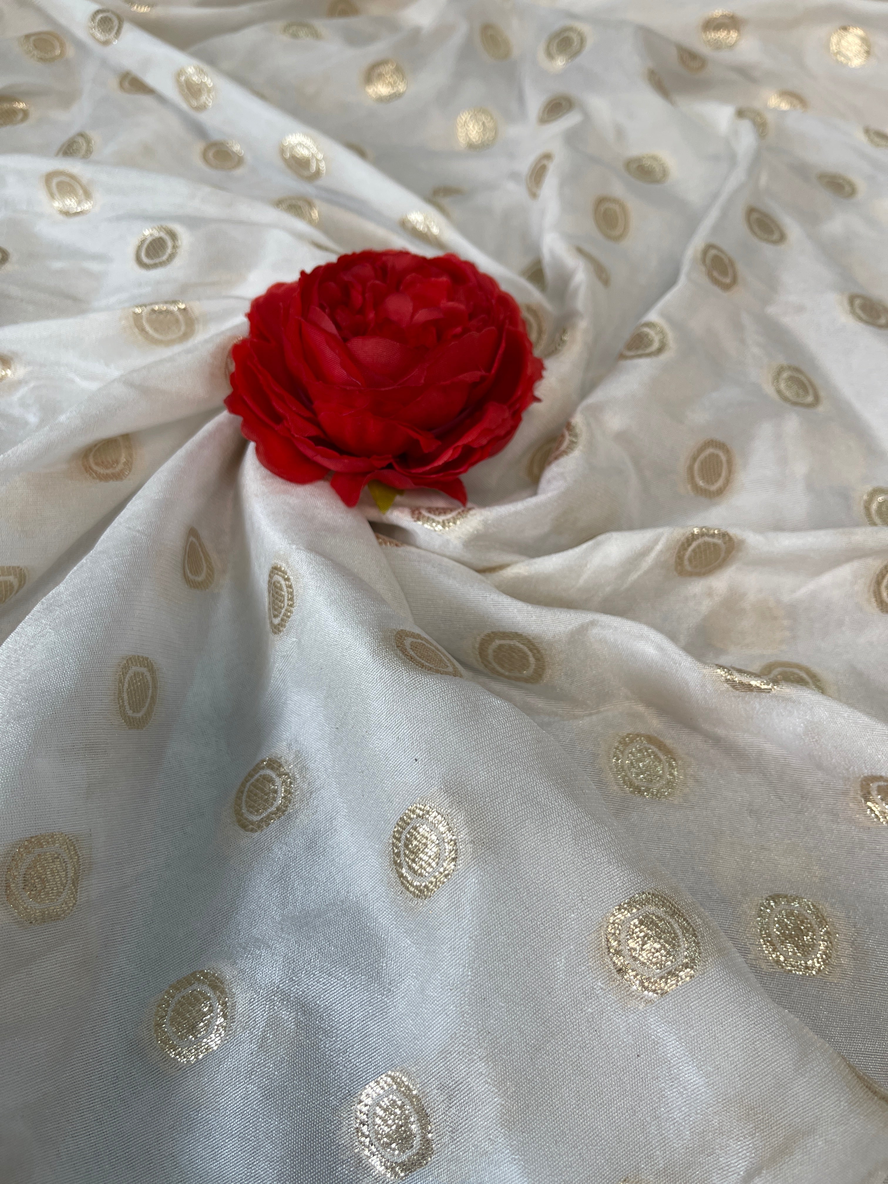 DOLA Fabric with thick golden boarder