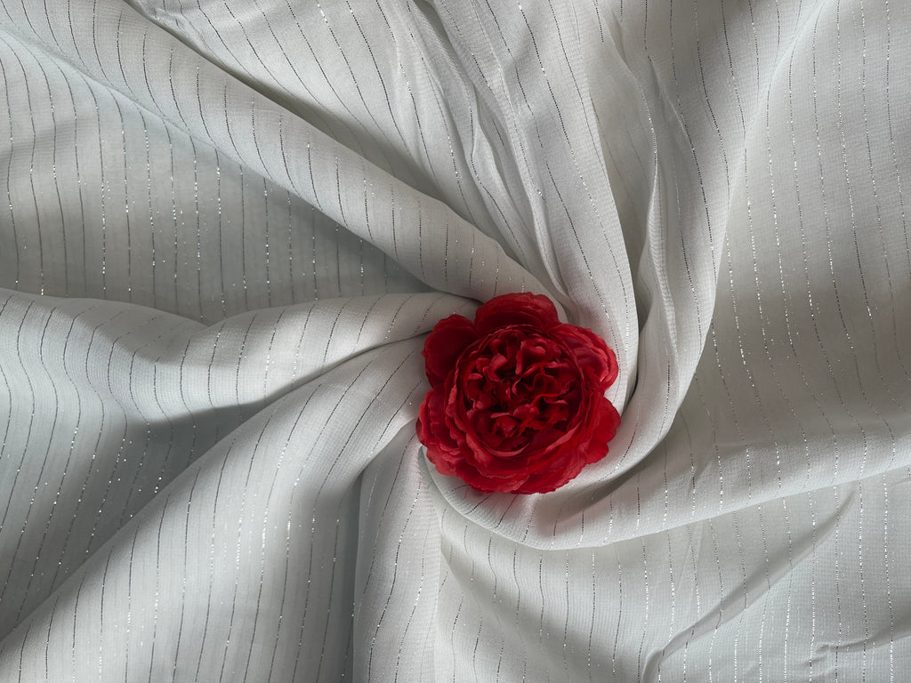 Georgette Silver Lined fabric