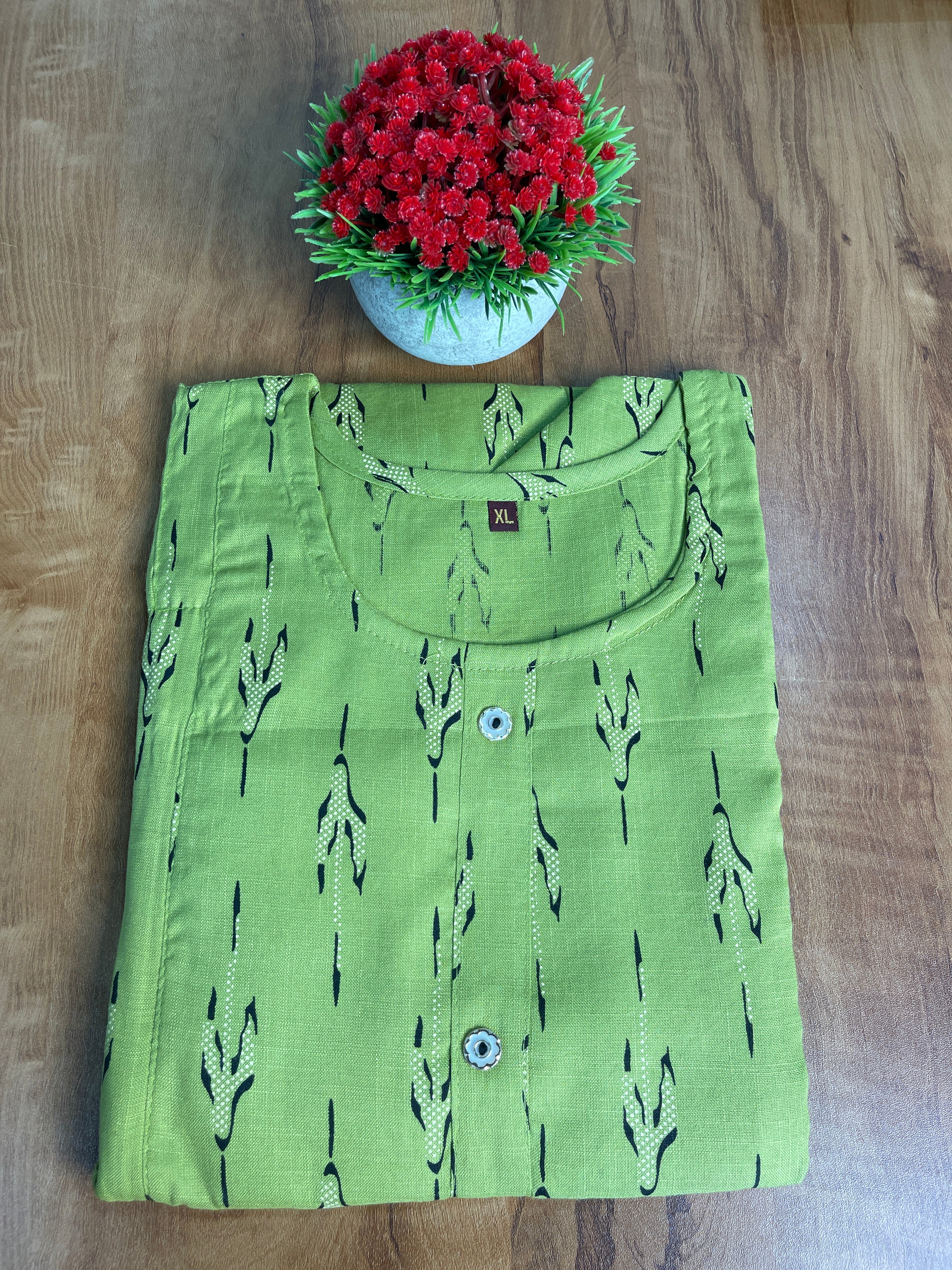 Printed Cotton Feeding Kurti