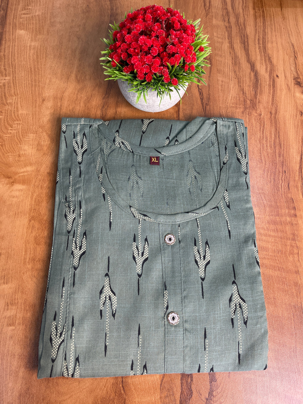 Printed Cotton Feeding Kurti