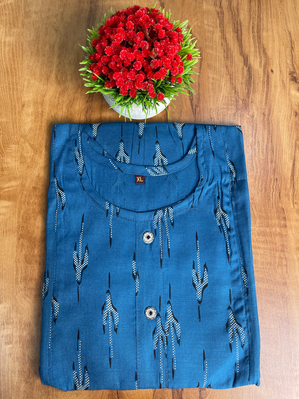 Printed Cotton Feeding Kurti