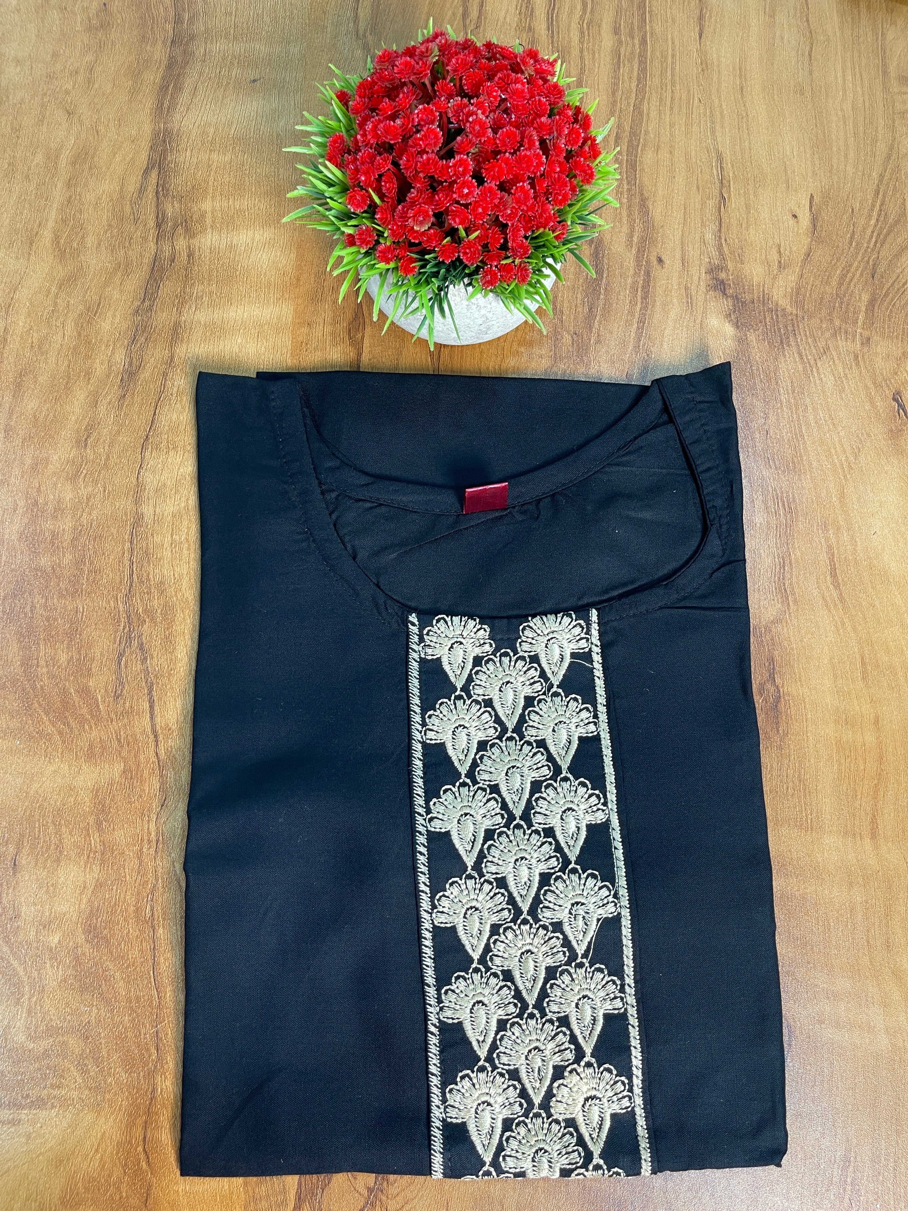 Plain Rayon Cotton Kurti