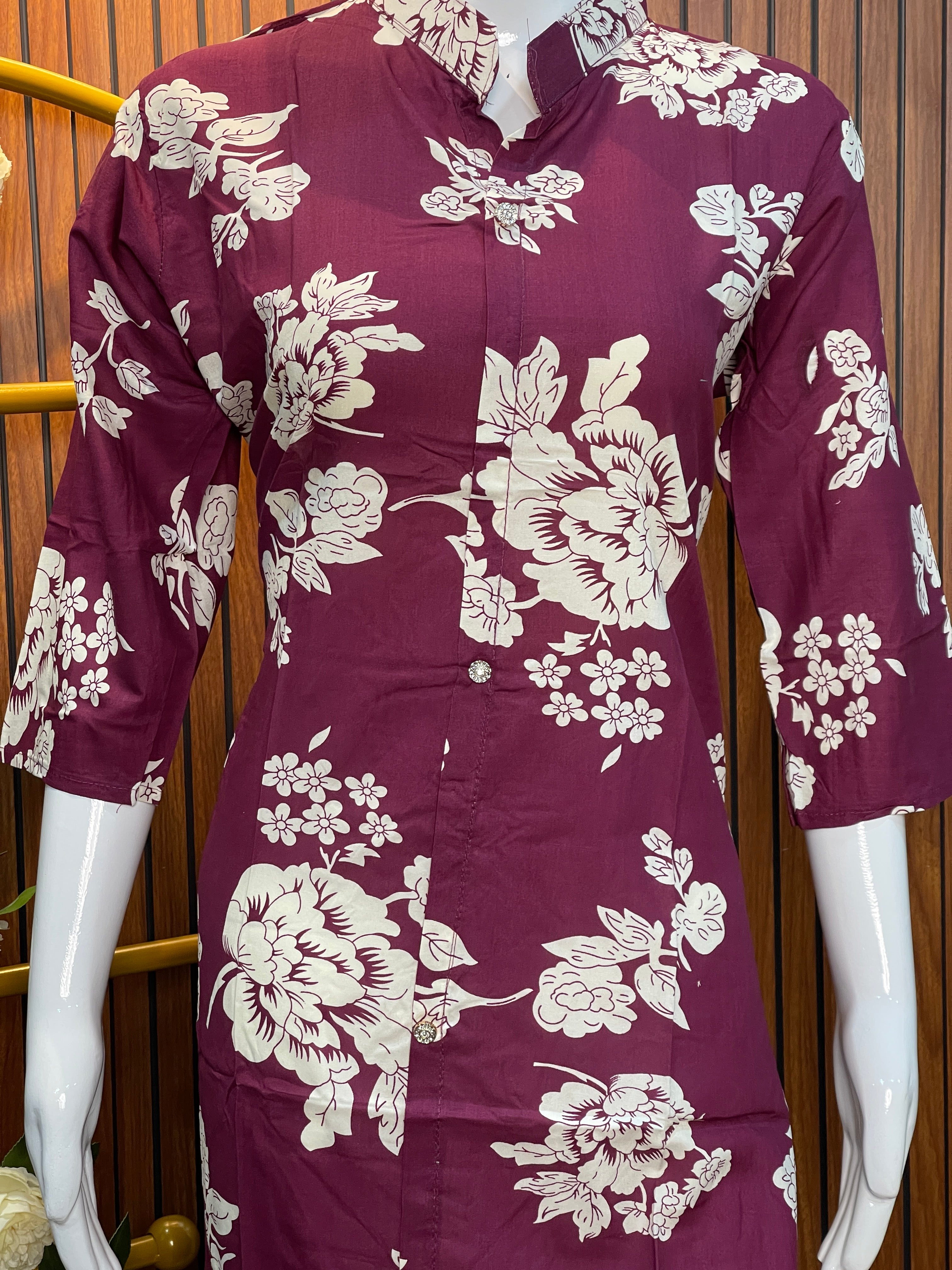Floral printed Cotton Kurti