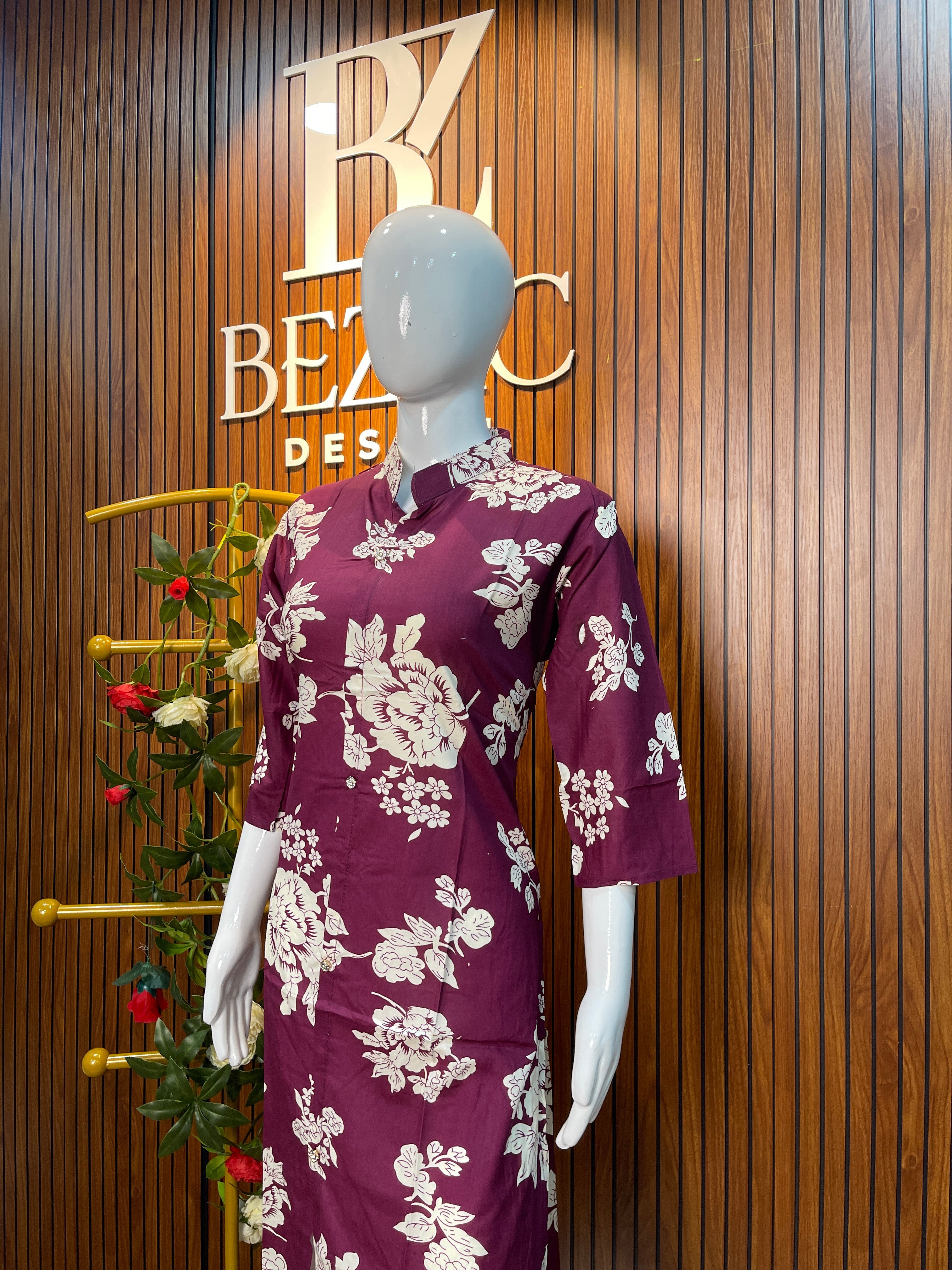 Floral printed Cotton Kurti