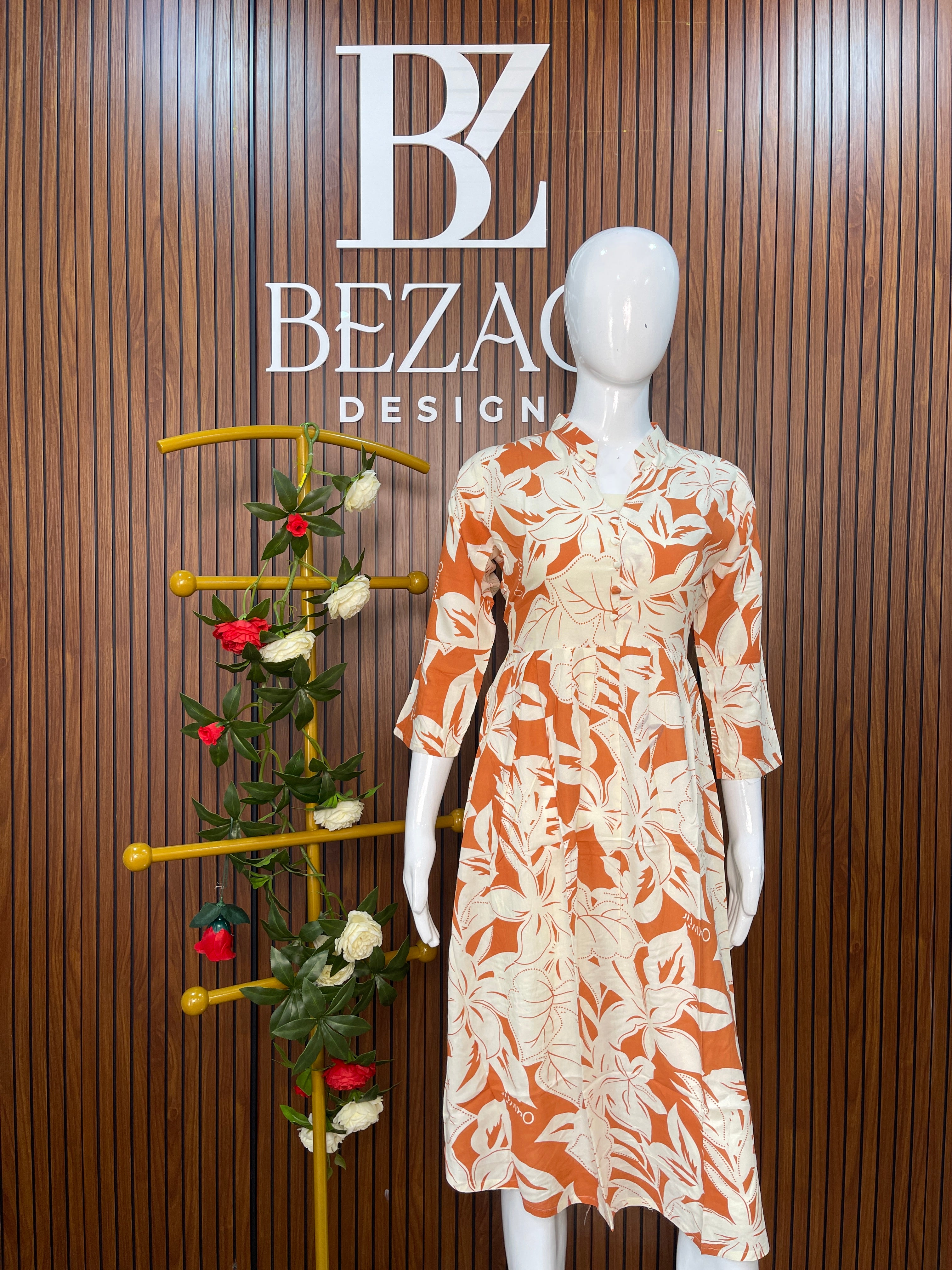 Printed Rayon Cotton Kurti