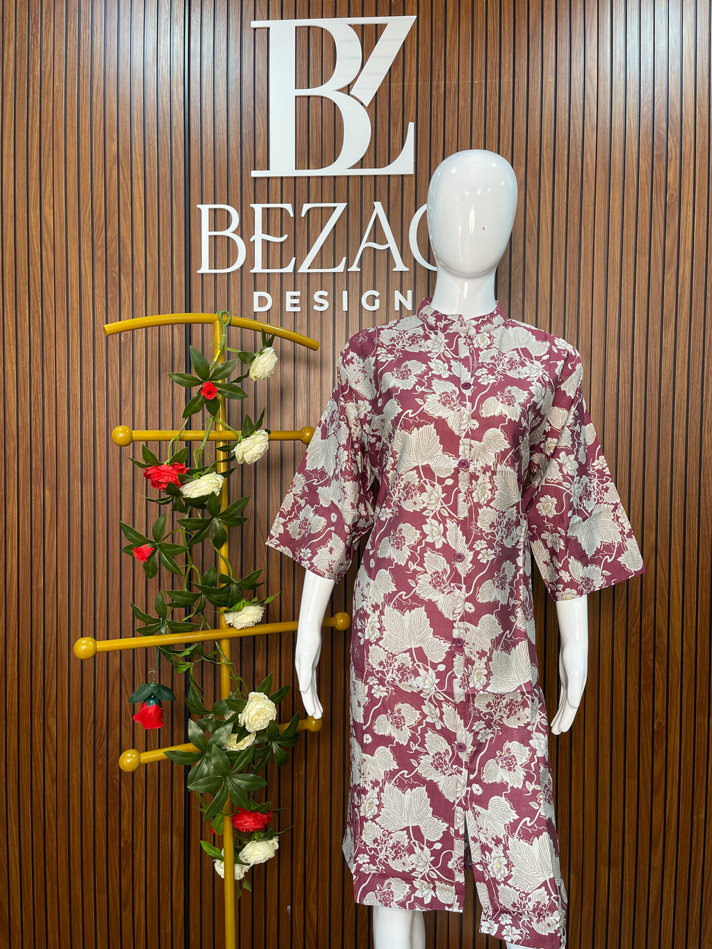 Floral printed Rayon Kurti