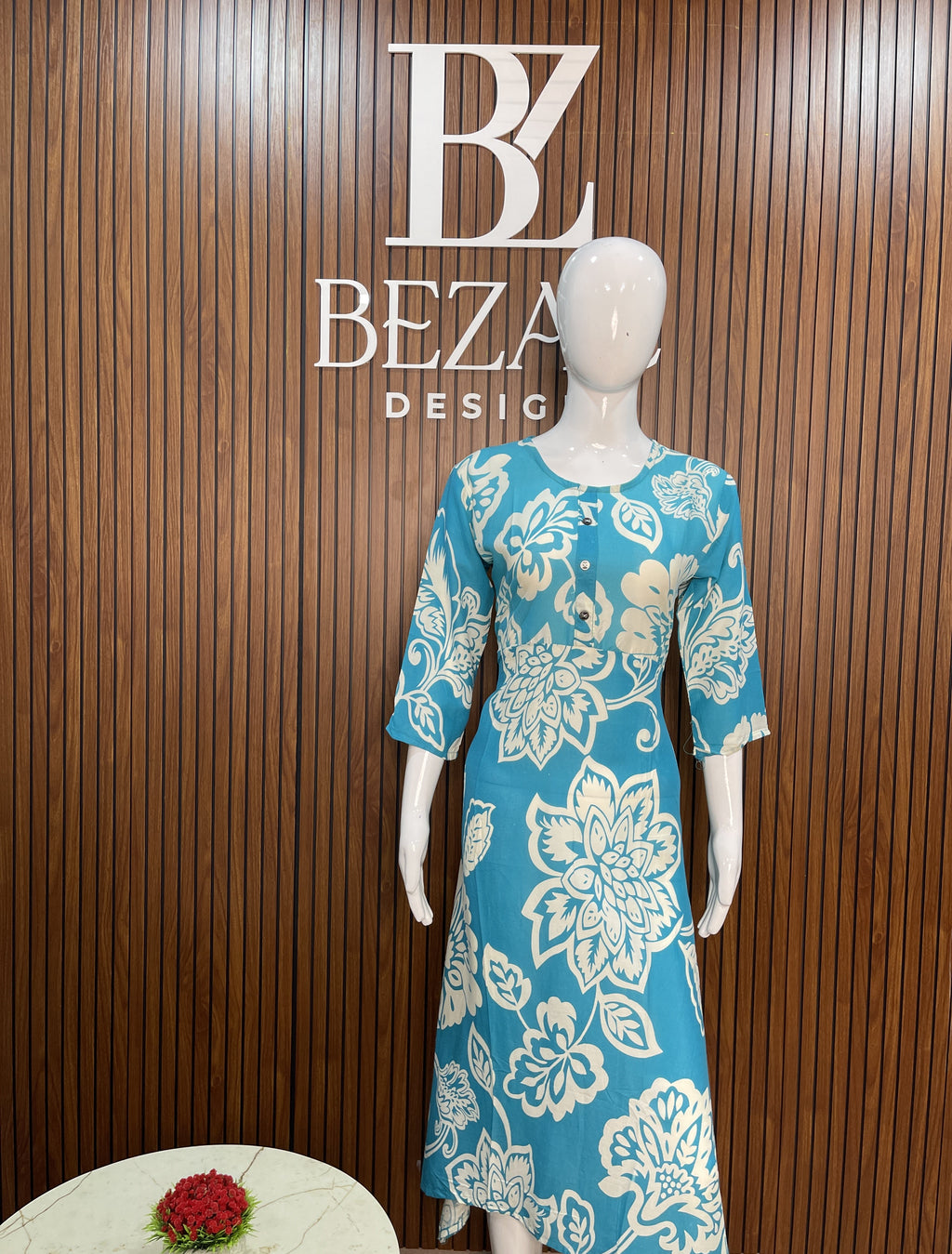 Cotton Rayon Printed Kurti