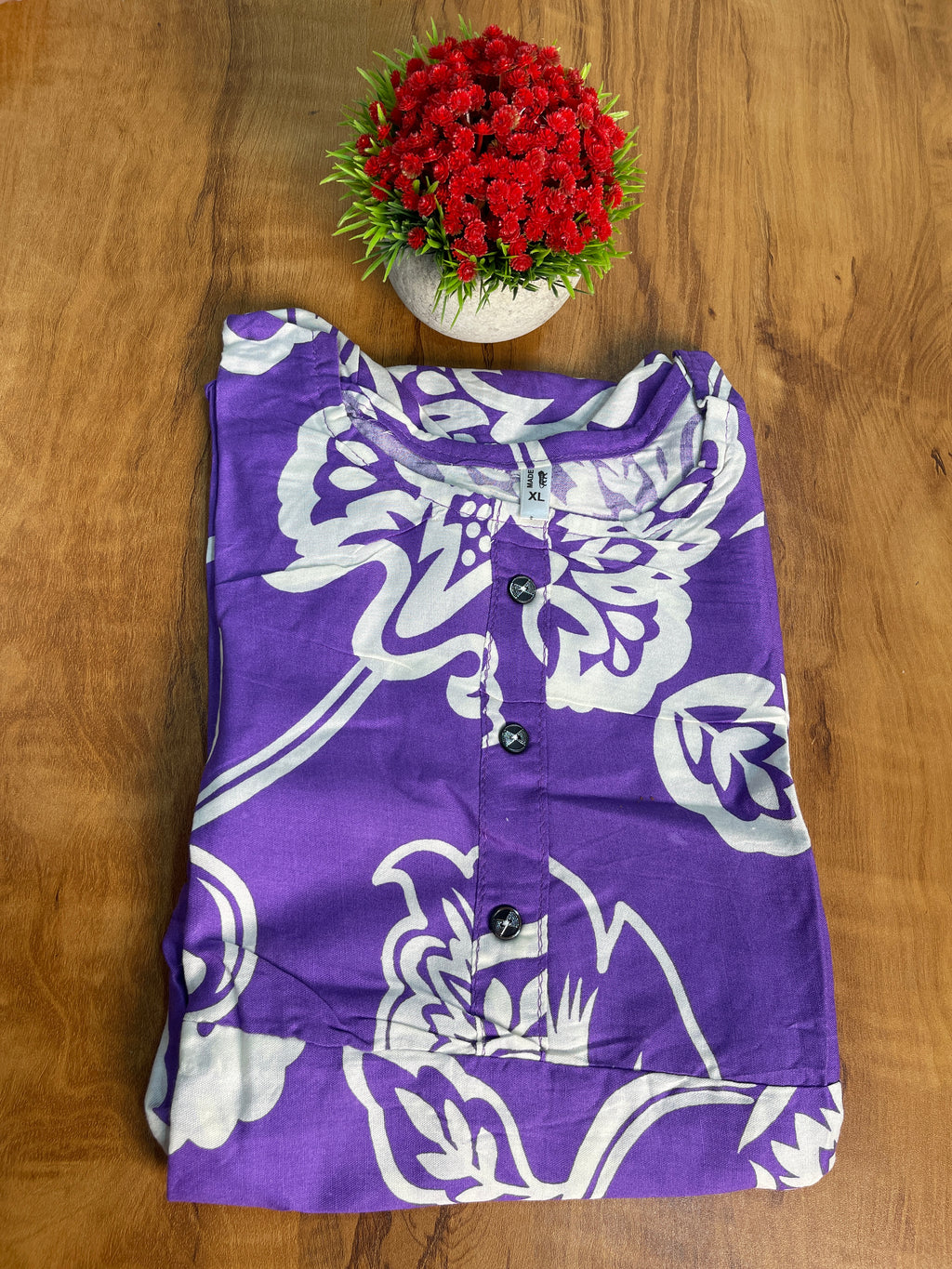 Cotton Rayon Printed Kurti