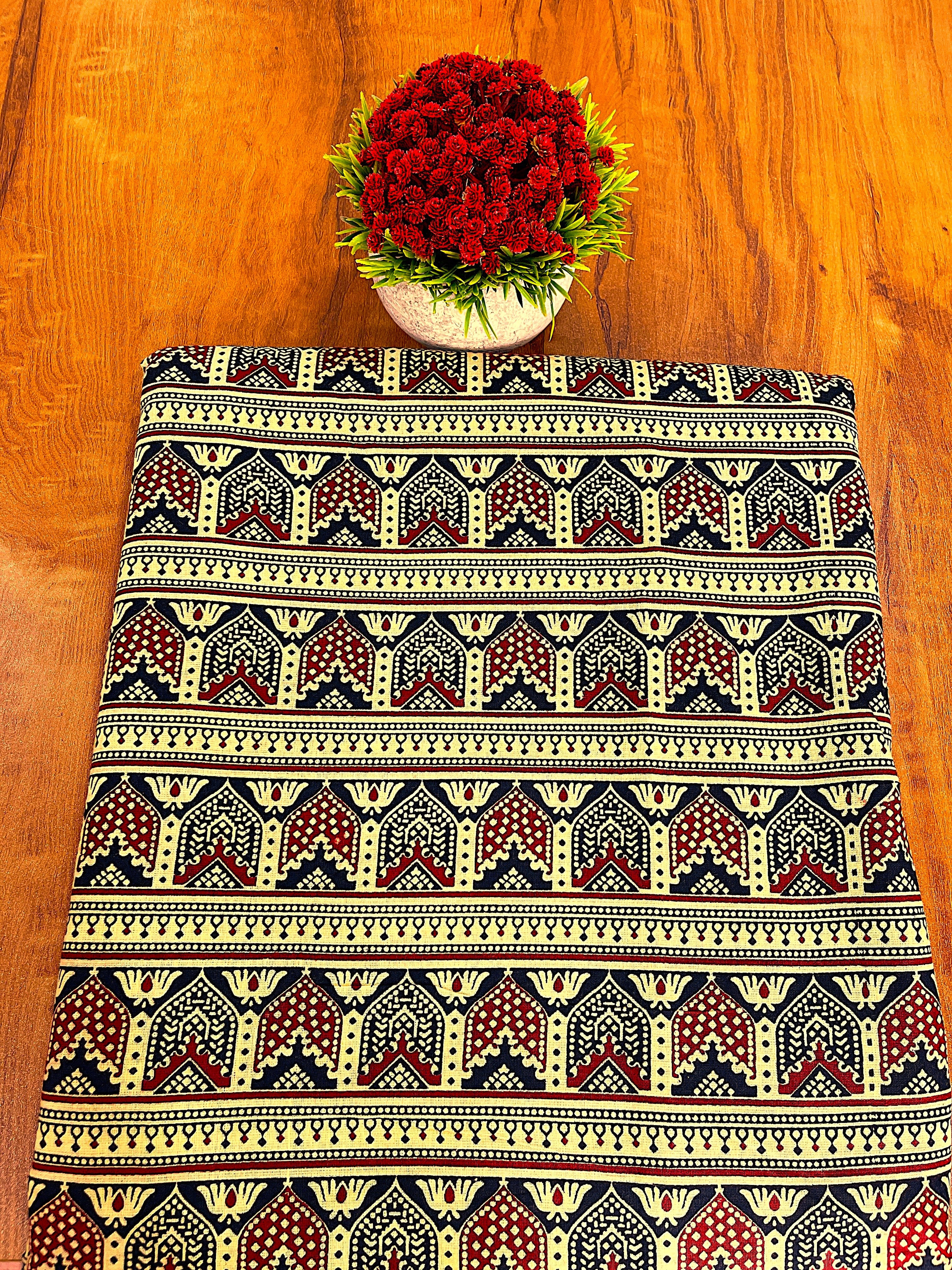 Cotton Ajrak Print