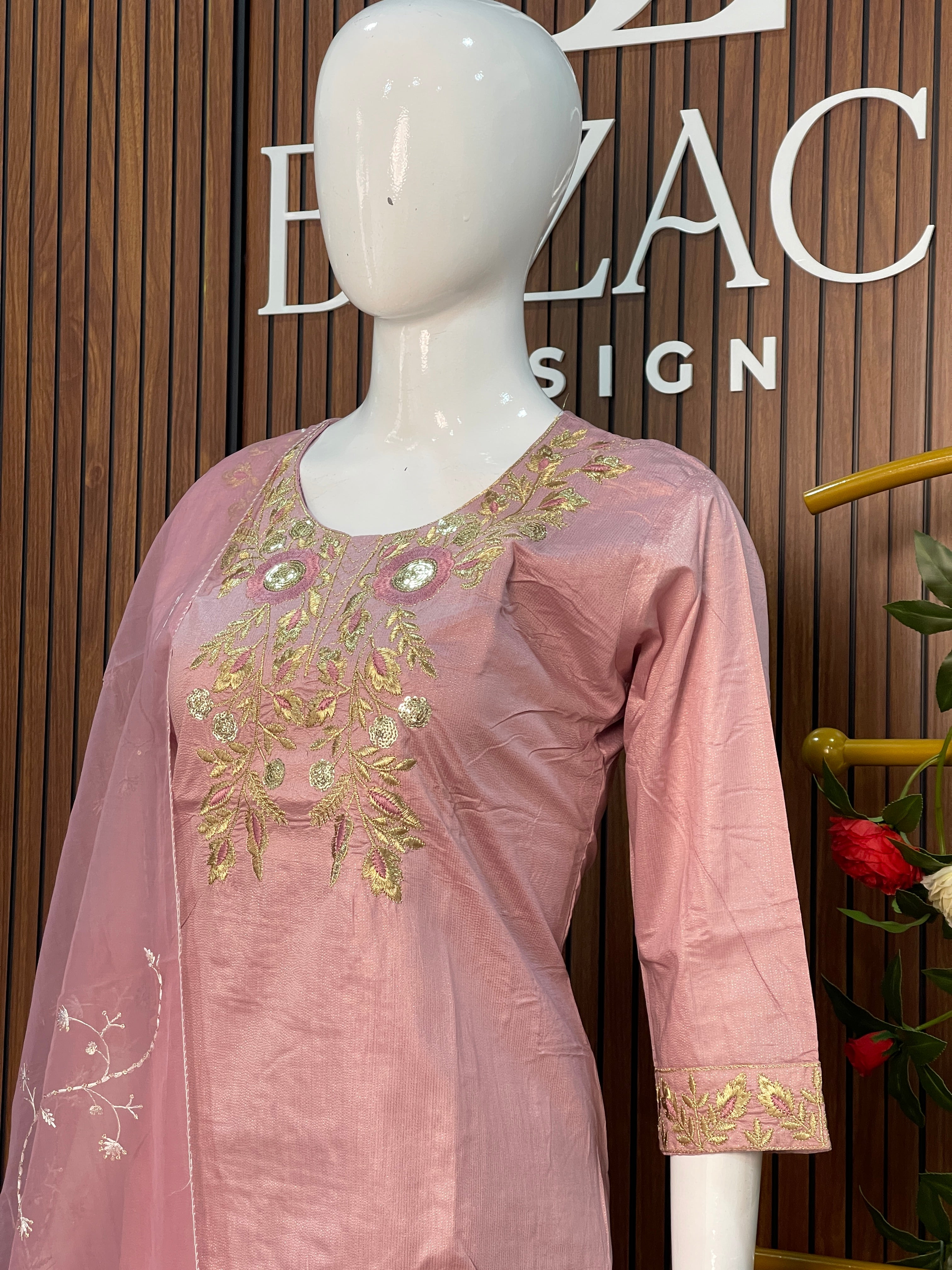 Satin Cotton Salwar Set