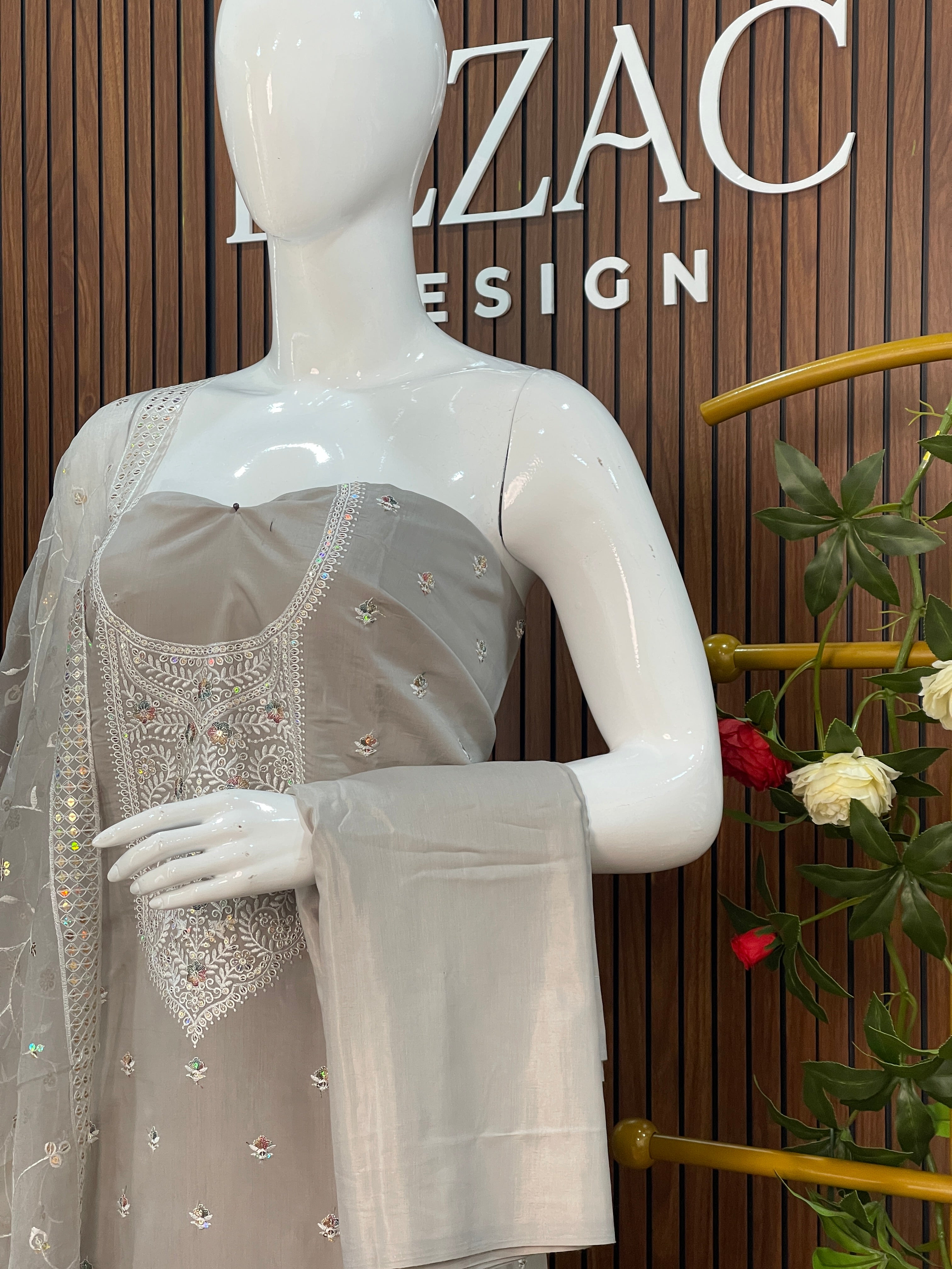 Unstitched Salwar Set