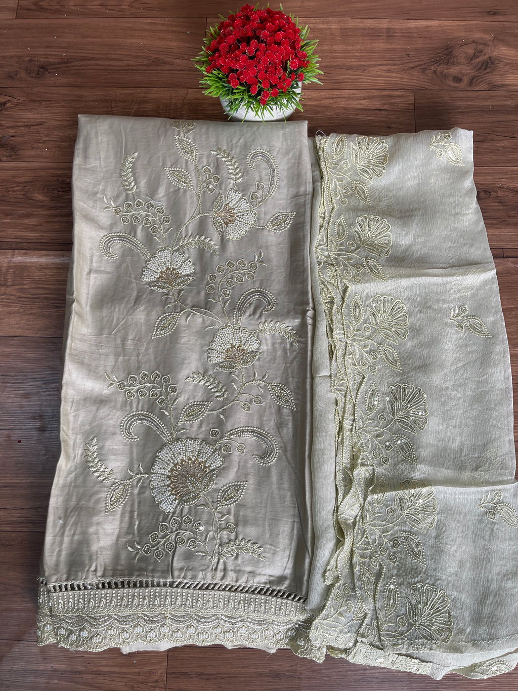 Unstitched Salwar Set