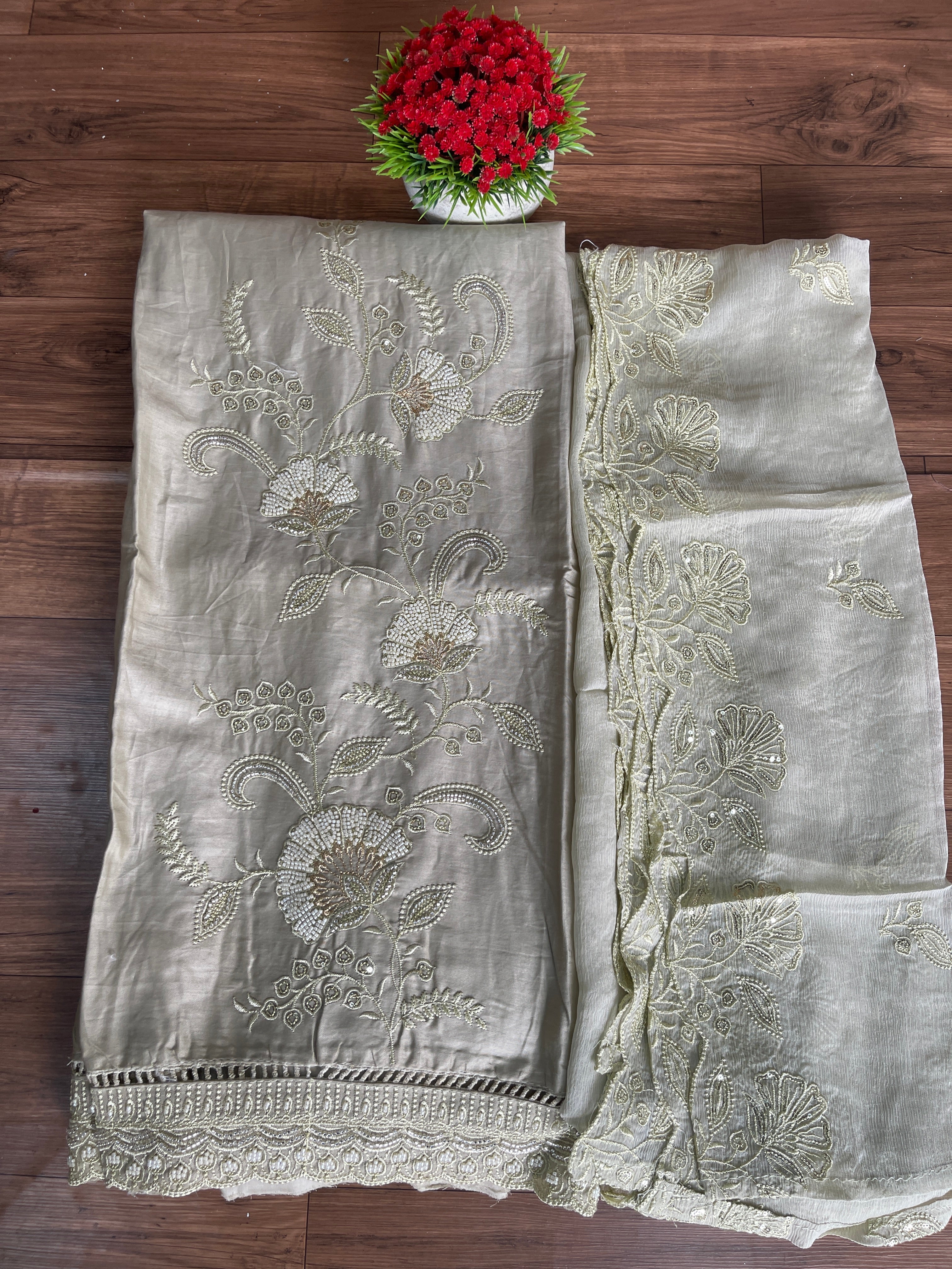 Unstitched Salwar Set