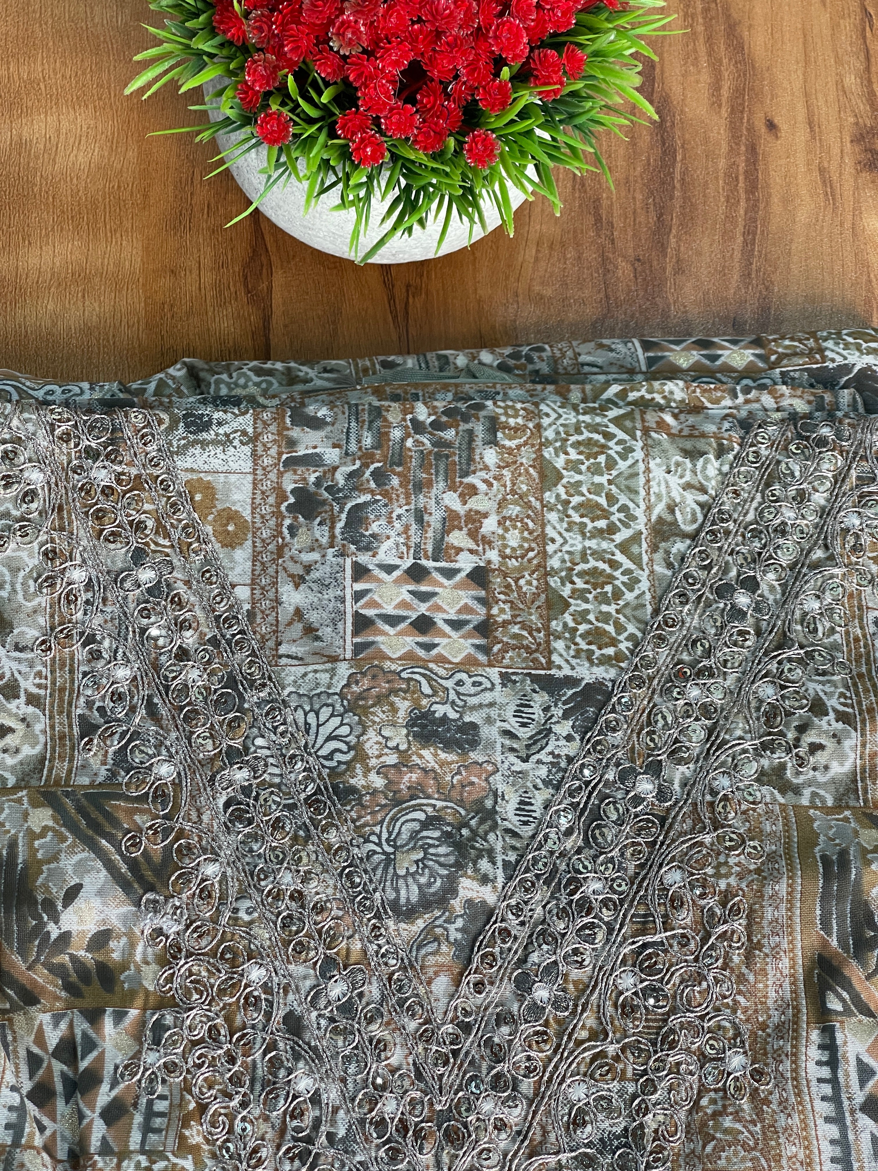 Unstitched Salwar Set