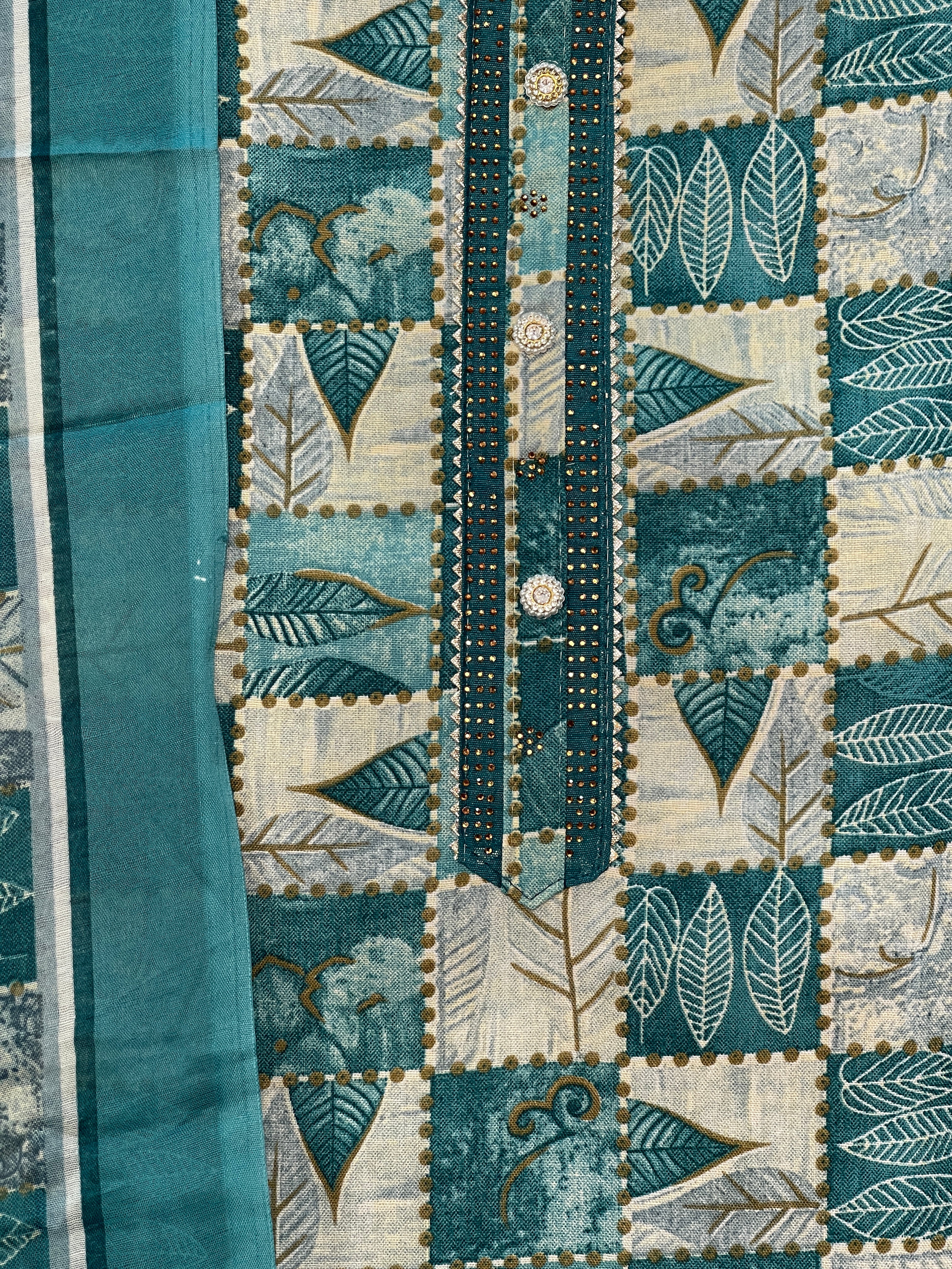 Unstitched Cotton Salwar Set