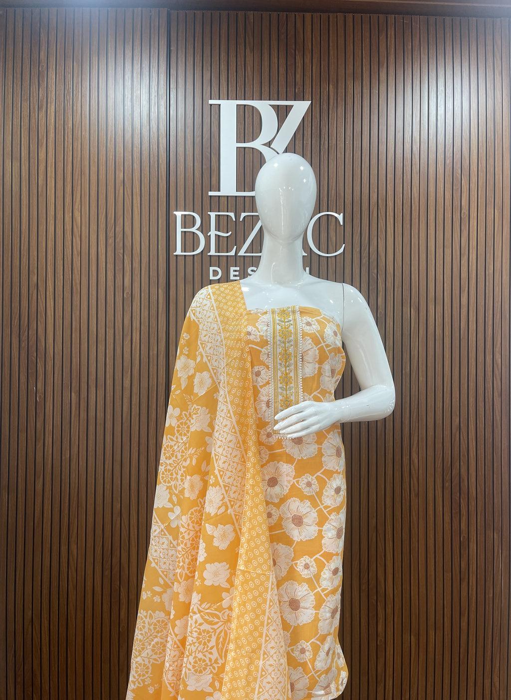 Cotton Printed Unstitched Salwar Set