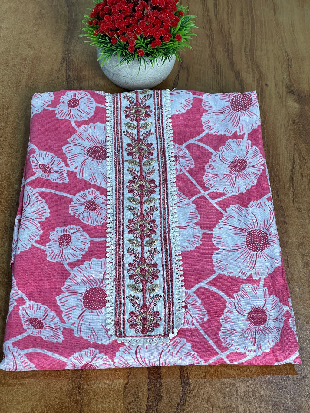 Cotton Printed Unstitched Salwar Set