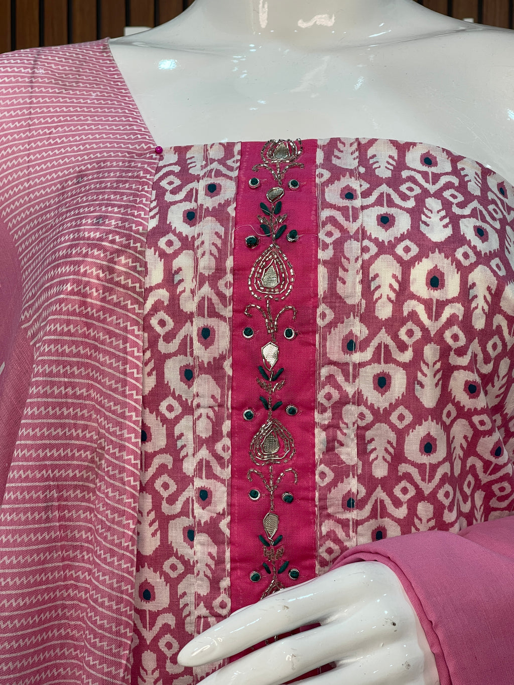 Cotton Printed Unstitched Salwar Set