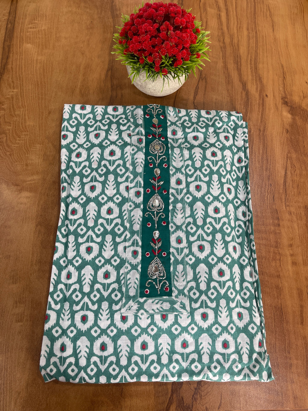 Cotton Printed Unstitched Salwar Set