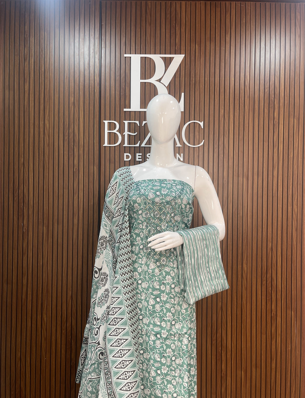 Cotton Printed Unstitched Salwar Set