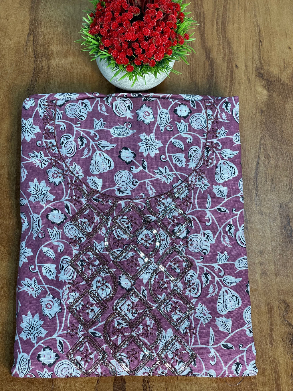 Cotton Printed Unstitched Salwar Set