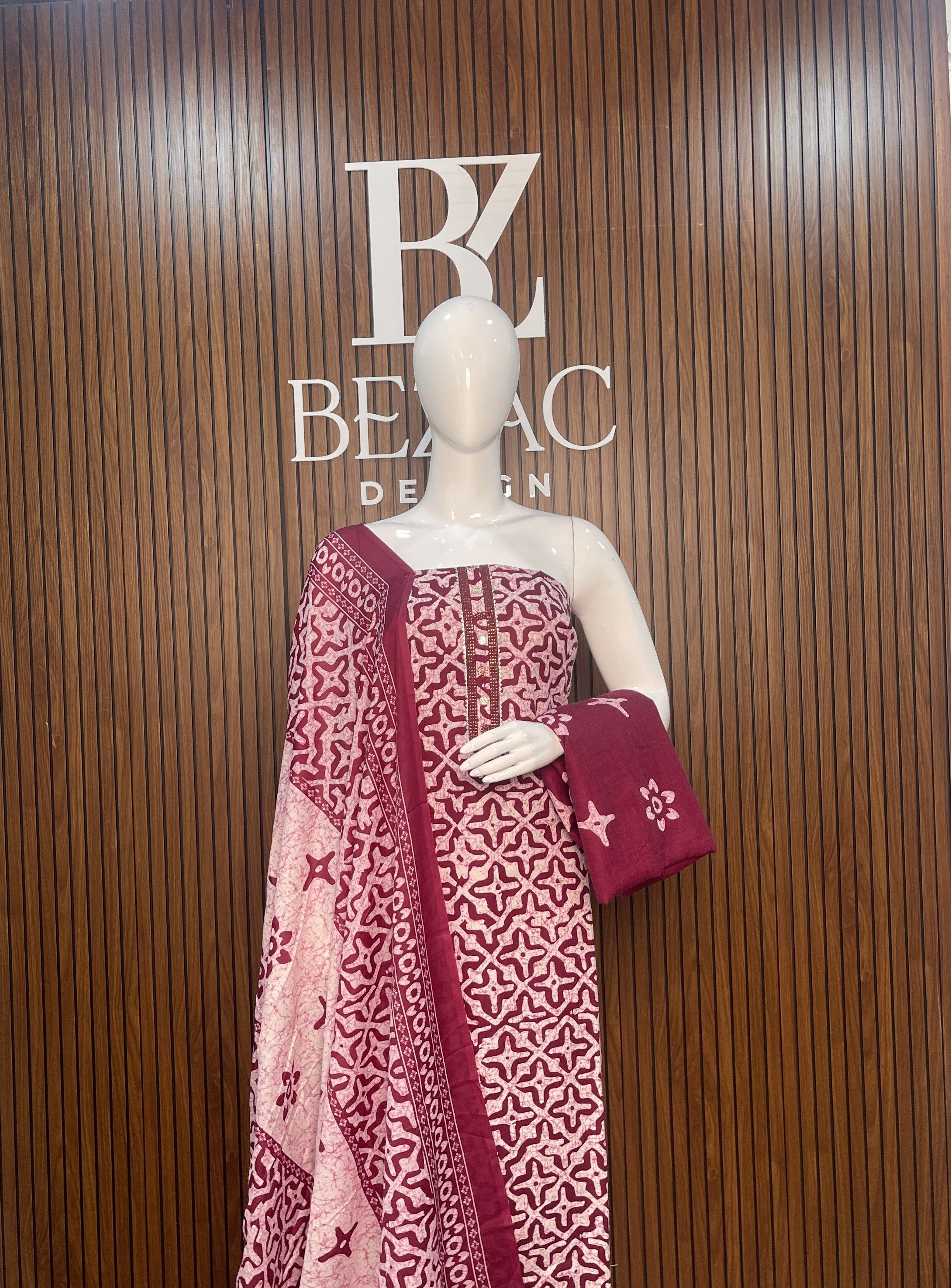 Cotton Printed Unstitched Salwar Set