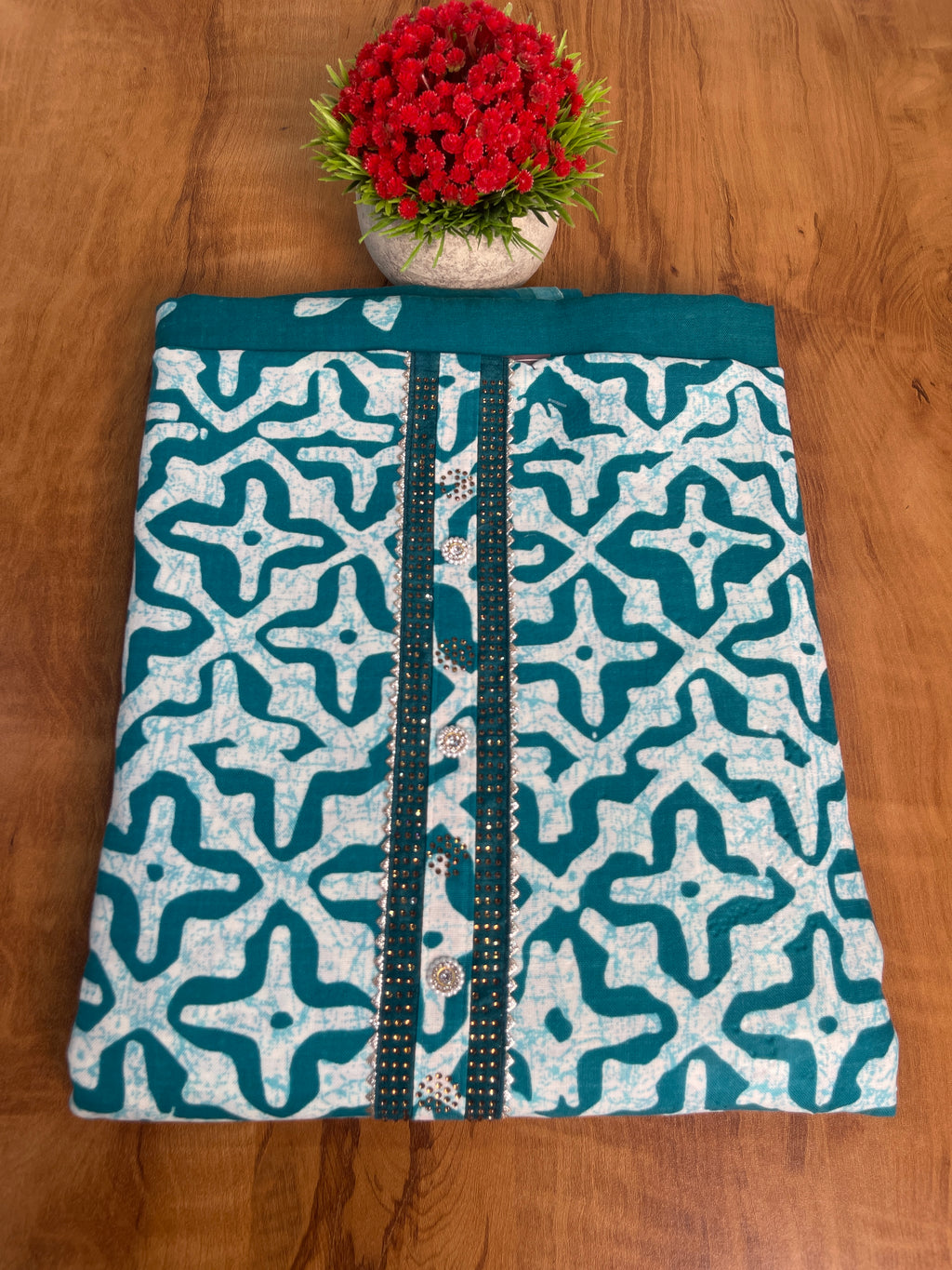 Cotton Printed Unstitched Salwar Set