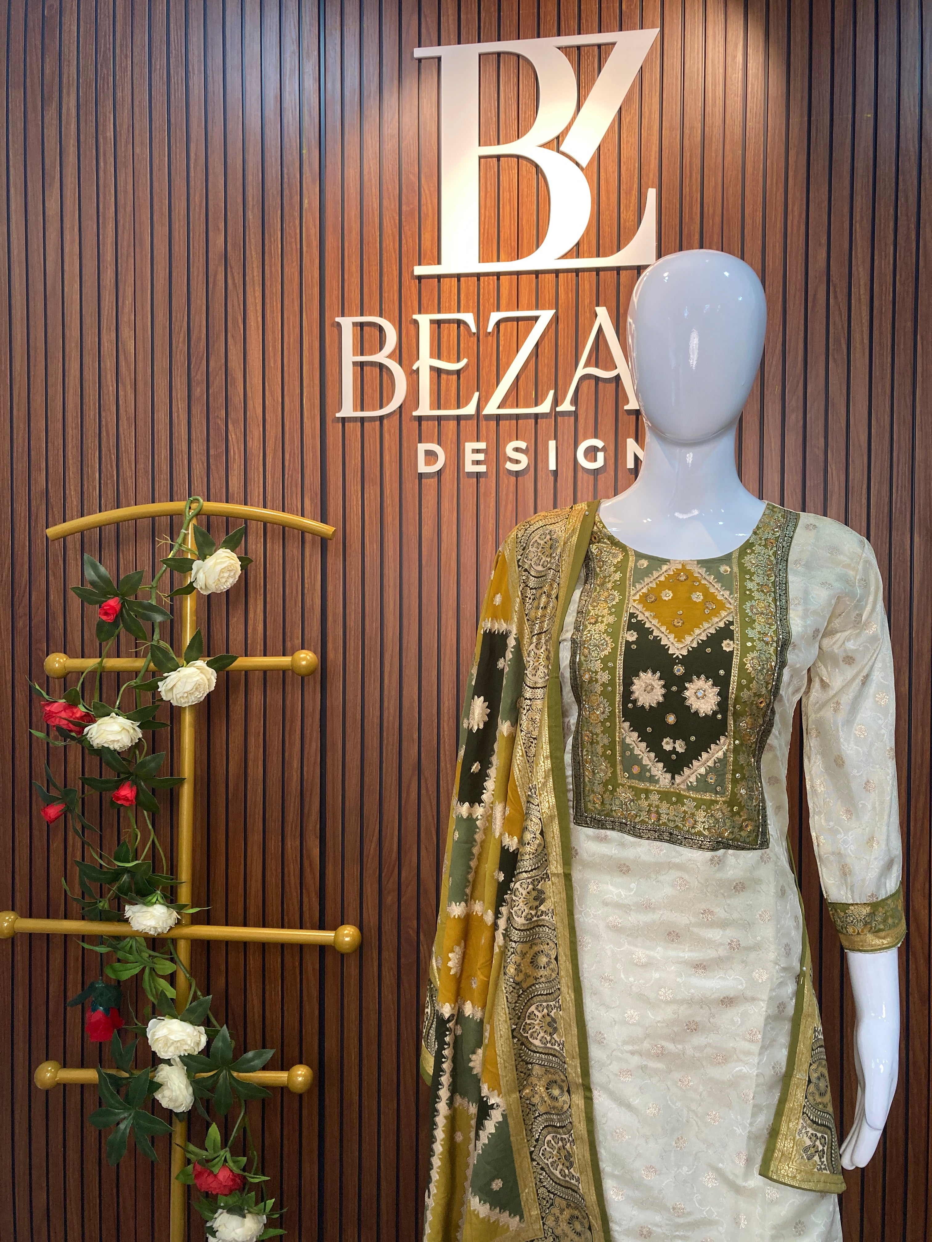 Salwar Set- Tissue Jacquard