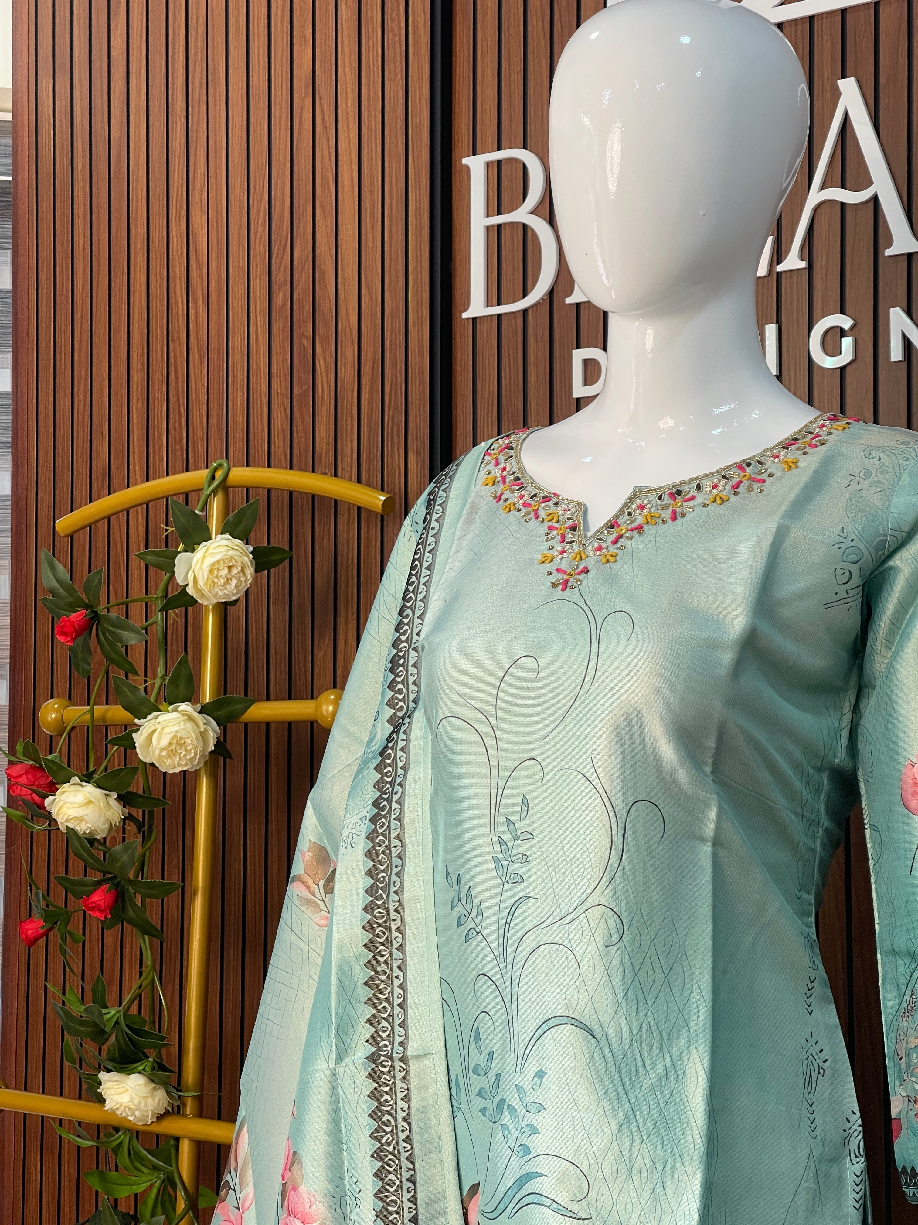 Printed Tissue Salwar Set