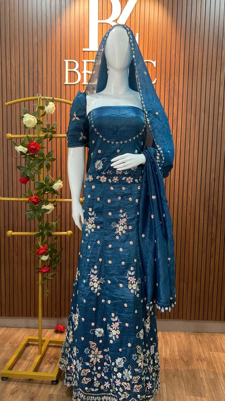 Semi stitched lehenga